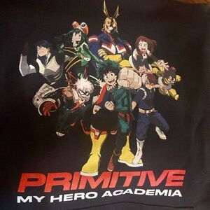 NWT My Hero Academy,Primitive sweatshirt black pocket in the front, comfy -small